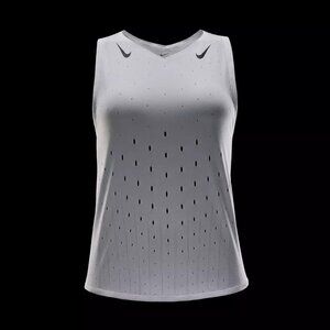 L Nike Dri-Fit ADV Womens slim fit  Running Singlet FN2504 085 $80